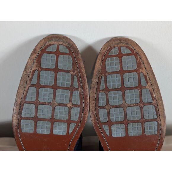 Cole Haan Casual Wing Tip Oxfords w/ Grip Bottom Tan/Blue Men's Size 10 1/2M - Picture 13 of 16